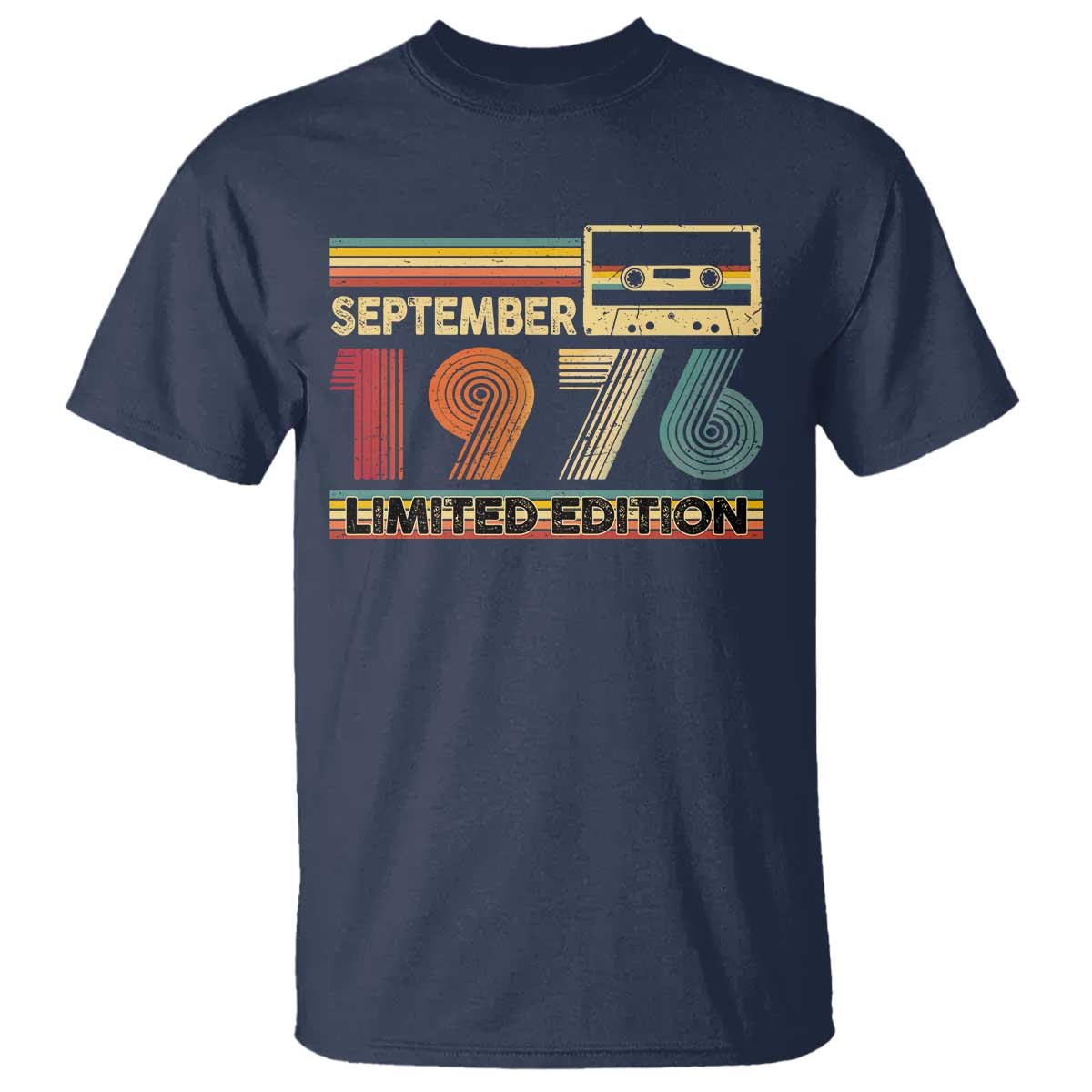 1976 September 50th Birthday T Shirt Retro Limited Edition 50 Year Old Gift