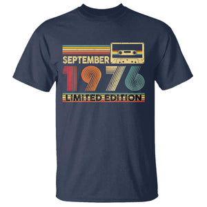 1976 September 50th Birthday T Shirt Retro Limited Edition 50 Year Old Gift