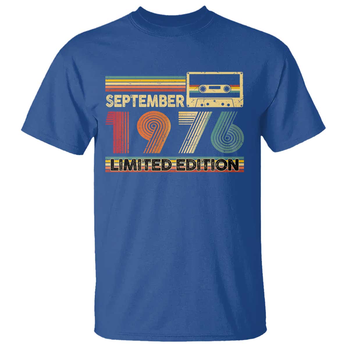 1976 September 50th Birthday T Shirt Retro Limited Edition 50 Year Old Gift