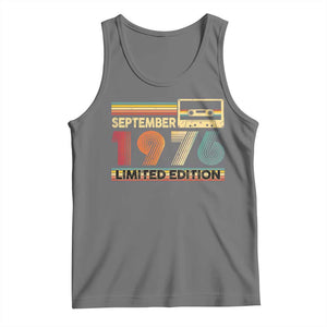 1976 September 50th Birthday Tank Top Retro Limited Edition 50 Year Old Gift