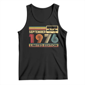 1976 September 50th Birthday Tank Top Retro Limited Edition 50 Year Old Gift