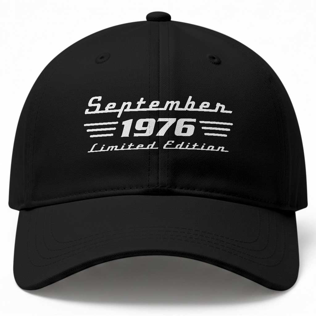 1976 September 50th Birthday Baseball Cap Vintage Limited Edition 50 Year Old Gift