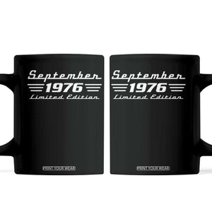 1976 September 50th Birthday Coffee Mug Vintage Limited Edition 50 Year Old Gift