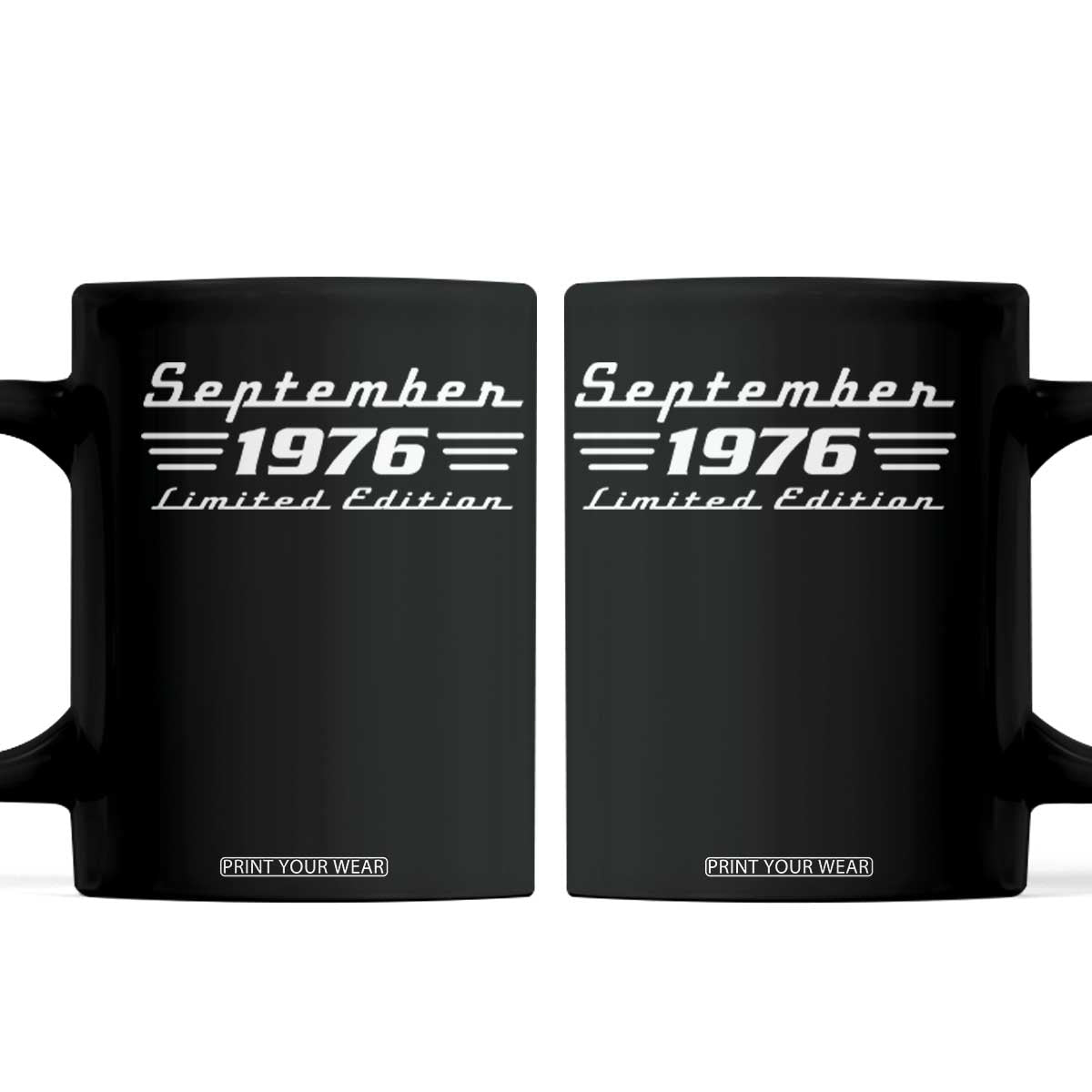 1976 September 50th Birthday Coffee Mug Vintage Limited Edition 50 Year Old Gift
