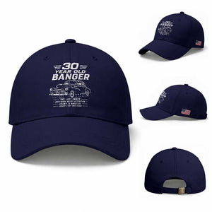 Vintage Car 30th Birthday Graphic Baseball Cap Funny 30 Year Old Gift Banger Car Guy