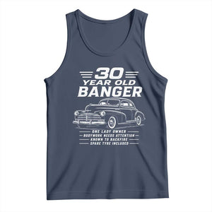 Vintage Car 30th Birthday Graphic Tank Top Funny 30 Year Old Gift Banger Car Guy
