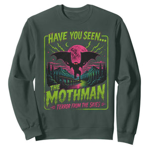 Have You Seen The Mothman Sweatshirt Retro Vintage 80s 90s Horror Cryptid Neon Graphic