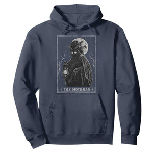 The Mothman Tarot Card Hoodie Cryptid Monochromatic Occult Graphic