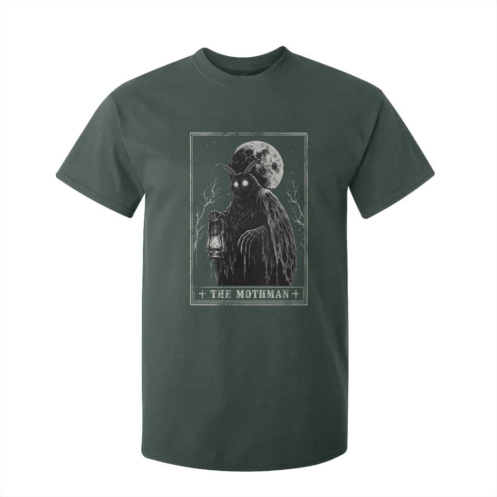 The Mothman Tarot Card T Shirt For Kid Cryptid Monochromatic Occult Graphic