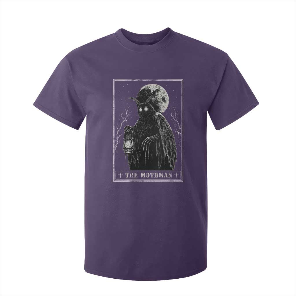 The Mothman Tarot Card T Shirt For Kid Cryptid Monochromatic Occult Graphic