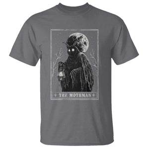 The Mothman Tarot Card T Shirt Cryptid Monochromatic Occult Graphic