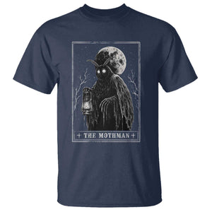 The Mothman Tarot Card T Shirt Cryptid Monochromatic Occult Graphic