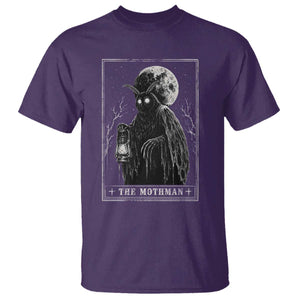 The Mothman Tarot Card T Shirt Cryptid Monochromatic Occult Graphic