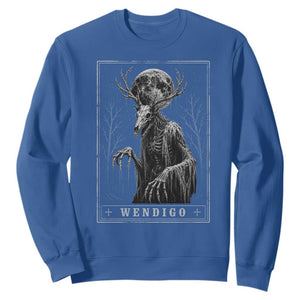 Wendigo Tarot Card Cryptid Monochromatic Occult Graphic Sweatshirt