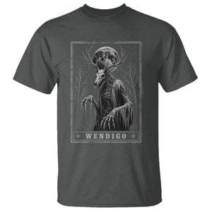 Wendigo Tarot Card Cryptid Monochromatic Occult Graphic T Shirt