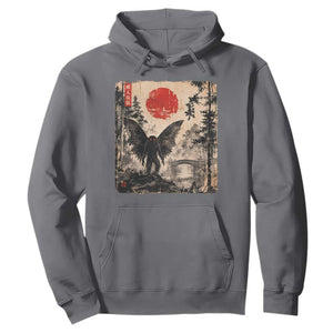 Mothman Japanese Hoodie Vintage Cryptid Graphic Ukiyo-e Art Funny