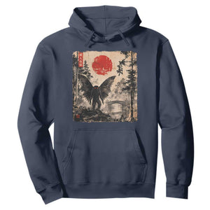 Mothman Japanese Hoodie Vintage Cryptid Graphic Ukiyo-e Art Funny