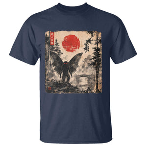 Mothman Japanese T Shirt Vintage Cryptid Graphic Ukiyo-e Art Funny