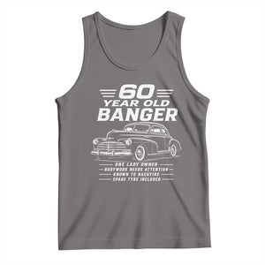 Vintage Car 60th Birthday Graphic Tank Top Funny 60 Year Old Gift Banger Car Guy