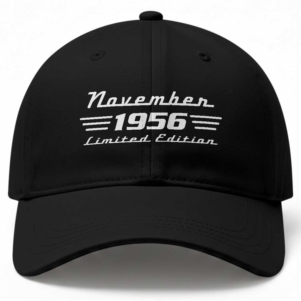 1956 November 70th Birthday Baseball Cap Vintage Limited Edition 70 Year Old Gift