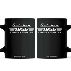 1956 October 70th Birthday Coffee Mug Vintage Limited Edition 70 Year Old Gift