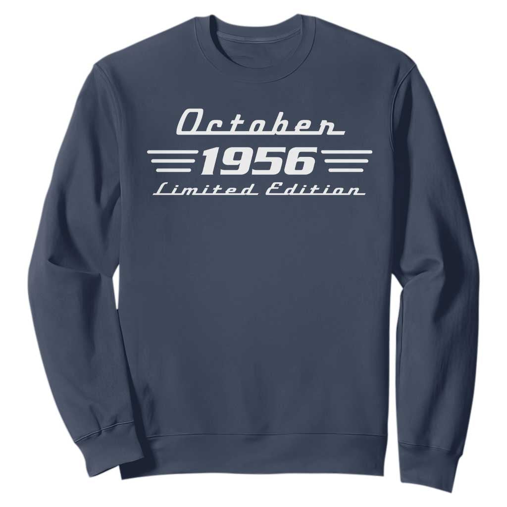 1956 October 70th Birthday Sweatshirt Vintage Limited Edition 70 Year Old Gift