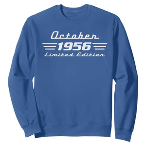 1956 October 70th Birthday Sweatshirt Vintage Limited Edition 70 Year Old Gift