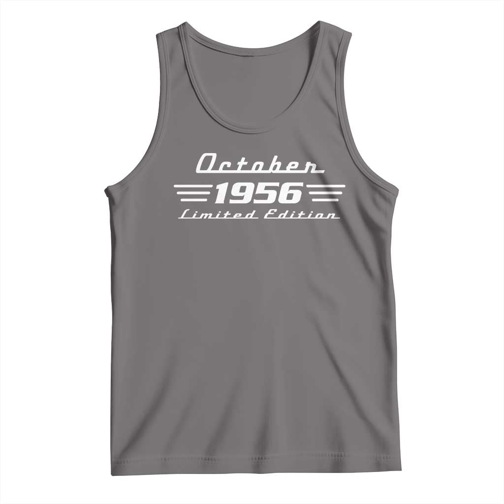 1956 October 70th Birthday Tank Top Vintage Limited Edition 70 Year Old Gift