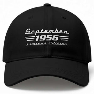 1956 September 70th Birthday Baseball Cap Vintage Limited Edition 70 Year Old Gift