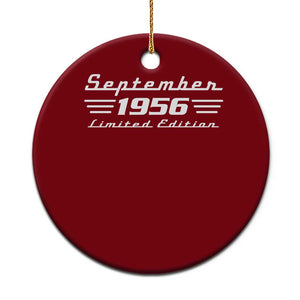 1956 September 70th Birthday Ceramic Ornament Vintage Limited Edition 70 Year Old Gift