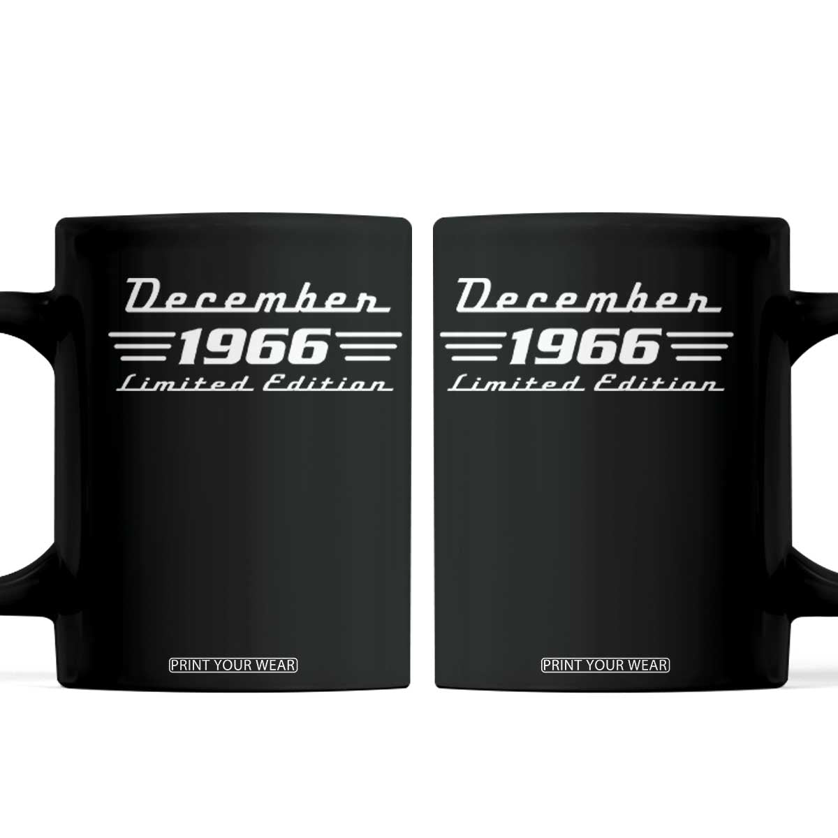 1966 December 60th Birthday Coffee Mug Vintage Limited Edition 60 Year Old Gift