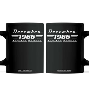 1966 December 60th Birthday Coffee Mug Vintage Limited Edition 60 Year Old Gift