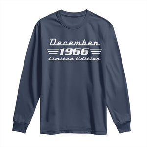 1966 December 60th Birthday Long Sleeve Shirt Vintage Limited Edition 60 Year Old Gift