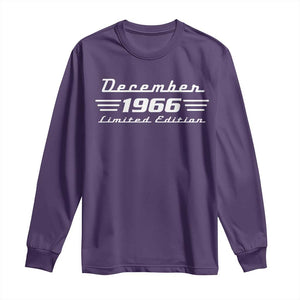 1966 December 60th Birthday Long Sleeve Shirt Vintage Limited Edition 60 Year Old Gift
