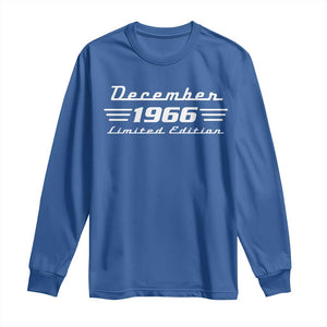 1966 December 60th Birthday Long Sleeve Shirt Vintage Limited Edition 60 Year Old Gift