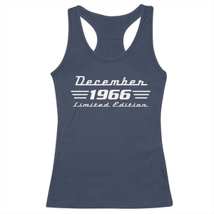 1966 December 60th Birthday Racerback Tank Top Vintage Limited Edition 60 Year Old Gift
