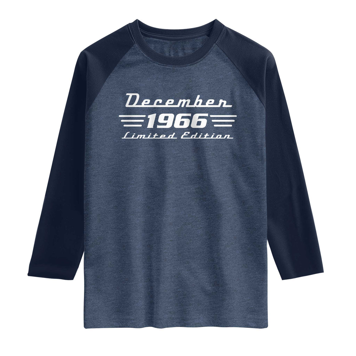 1966 December 60th Birthday Raglan Shirt Vintage Limited Edition 60 Year Old Gift
