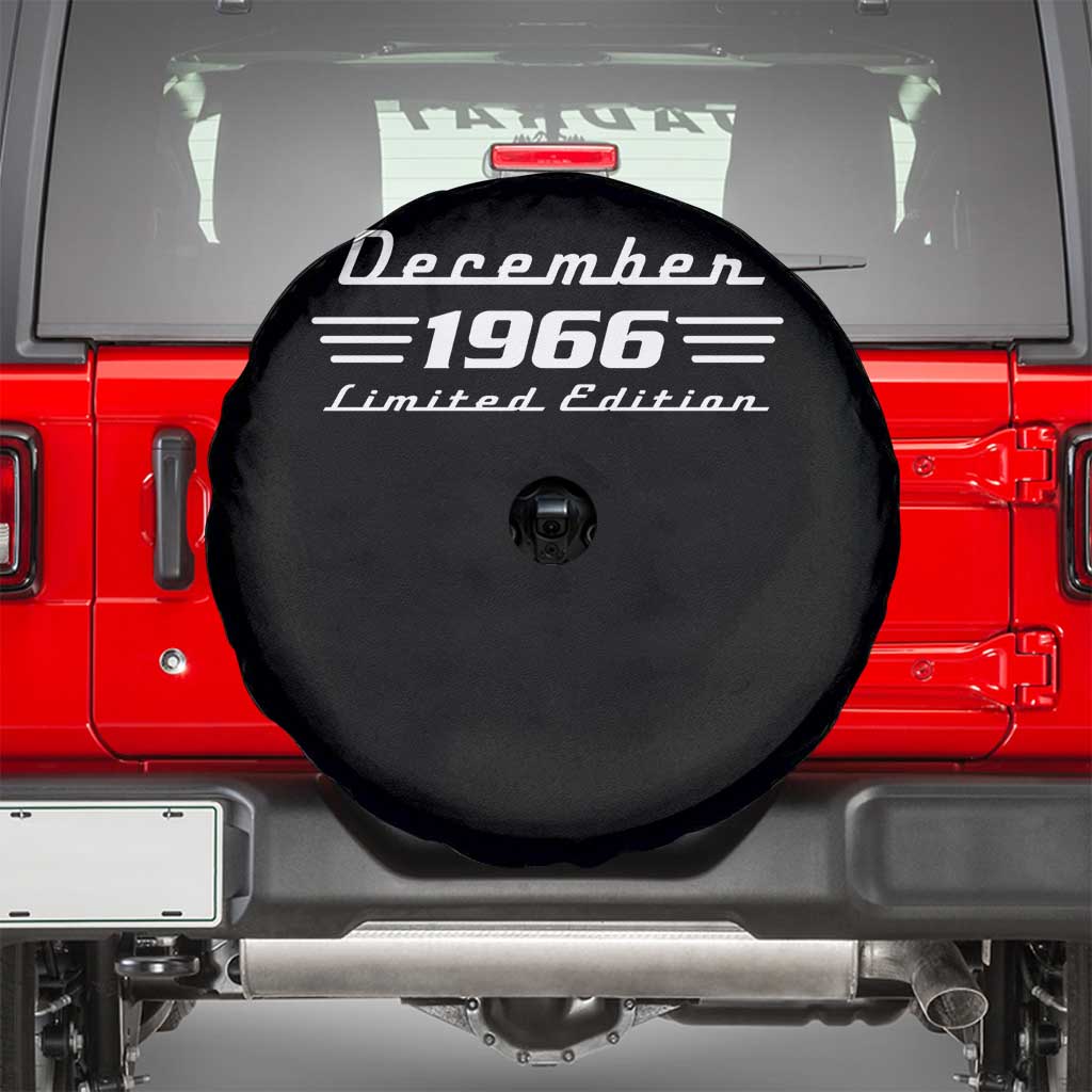 1966 December 60th Birthday Spare Tire Cover Vintage Limited Edition 60 Year Old Gift