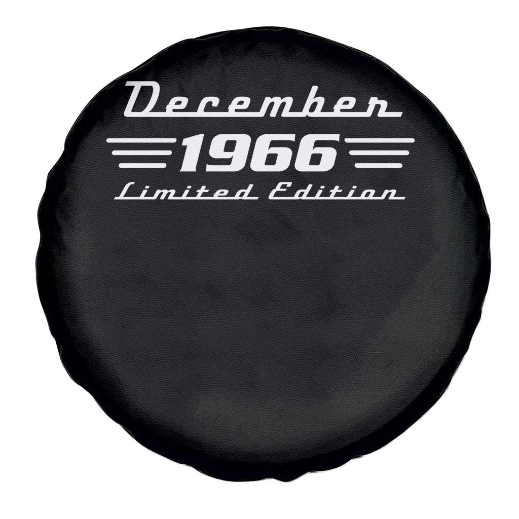 1966 December 60th Birthday Spare Tire Cover Vintage Limited Edition 60 Year Old Gift