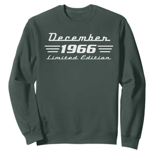 1966 December 60th Birthday Sweatshirt Vintage Limited Edition 60 Year Old Gift