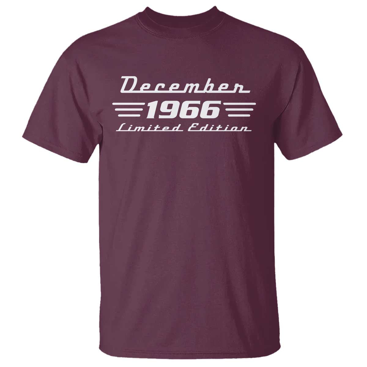 1966 December 60th Birthday T Shirt Vintage Limited Edition 60 Year Old Gift