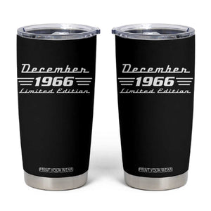 1966 December 60th Birthday Tumbler Cup Vintage Limited Edition 60 Year Old Gift