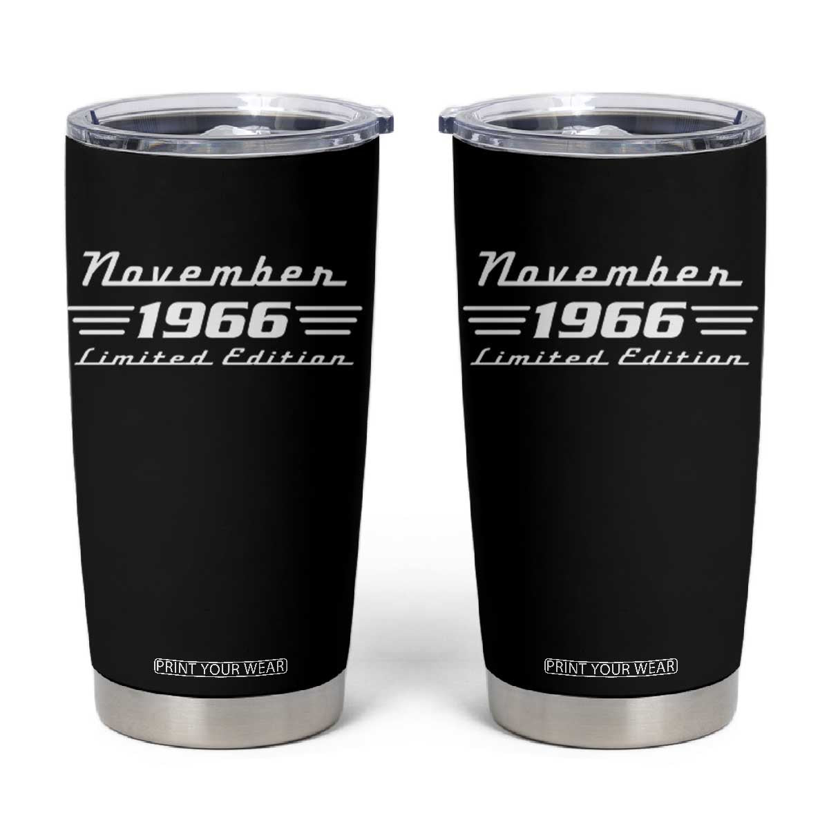 1966 November 60th Birthday Tumbler Cup Vintage Limited Edition 60 Year Old Gift