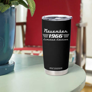 1966 November 60th Birthday Tumbler Cup Vintage Limited Edition 60 Year Old Gift