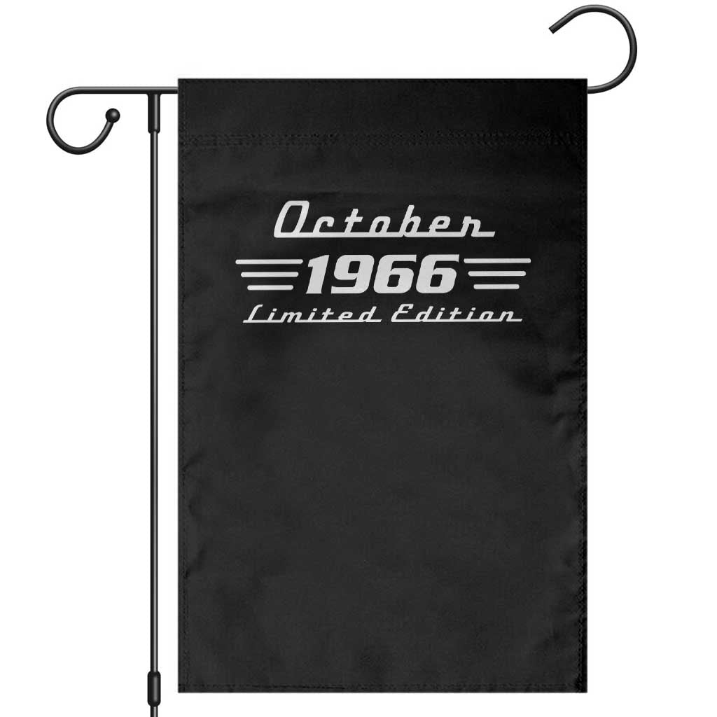 1966 October 60th Birthday Garden Flag Vintage Limited Edition 60 Year Old Gift