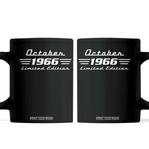 1966 October 60th Birthday Coffee Mug Vintage Limited Edition 60 Year Old Gift