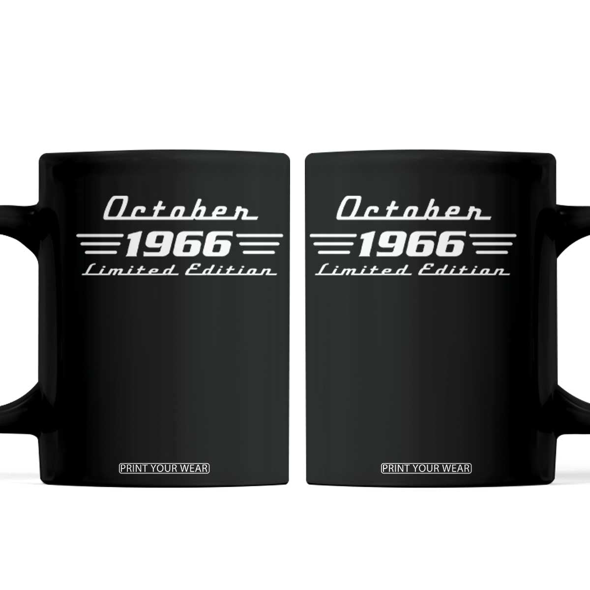 1966 October 60th Birthday Coffee Mug Vintage Limited Edition 60 Year Old Gift