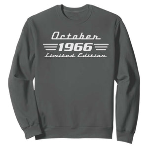 1966 October 60th Birthday Sweatshirt Vintage Limited Edition 60 Year Old Gift