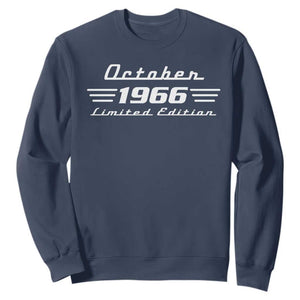 1966 October 60th Birthday Sweatshirt Vintage Limited Edition 60 Year Old Gift