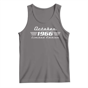 1966 October 60th Birthday Tank Top Vintage Limited Edition 60 Year Old Gift
